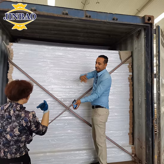 Jinbao 1220*2440*3mm weißes Celuca-farbiges Kunststoff-UV-PVC-Formbrett
