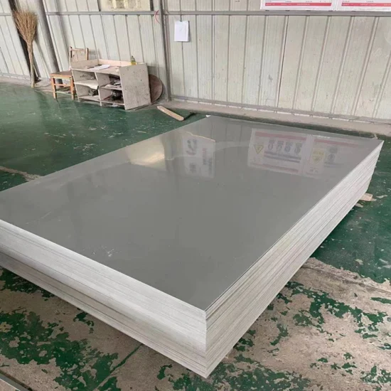 Harte PVC-Platte mit hoher Dichte, grau/weiß